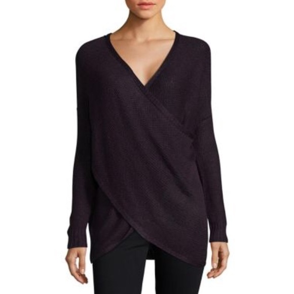 Nwt Open Knit Mock Wrap Sweater | Poshmark